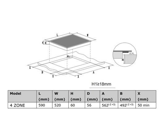Варочная панель HAIER HHY-Y64TVTW